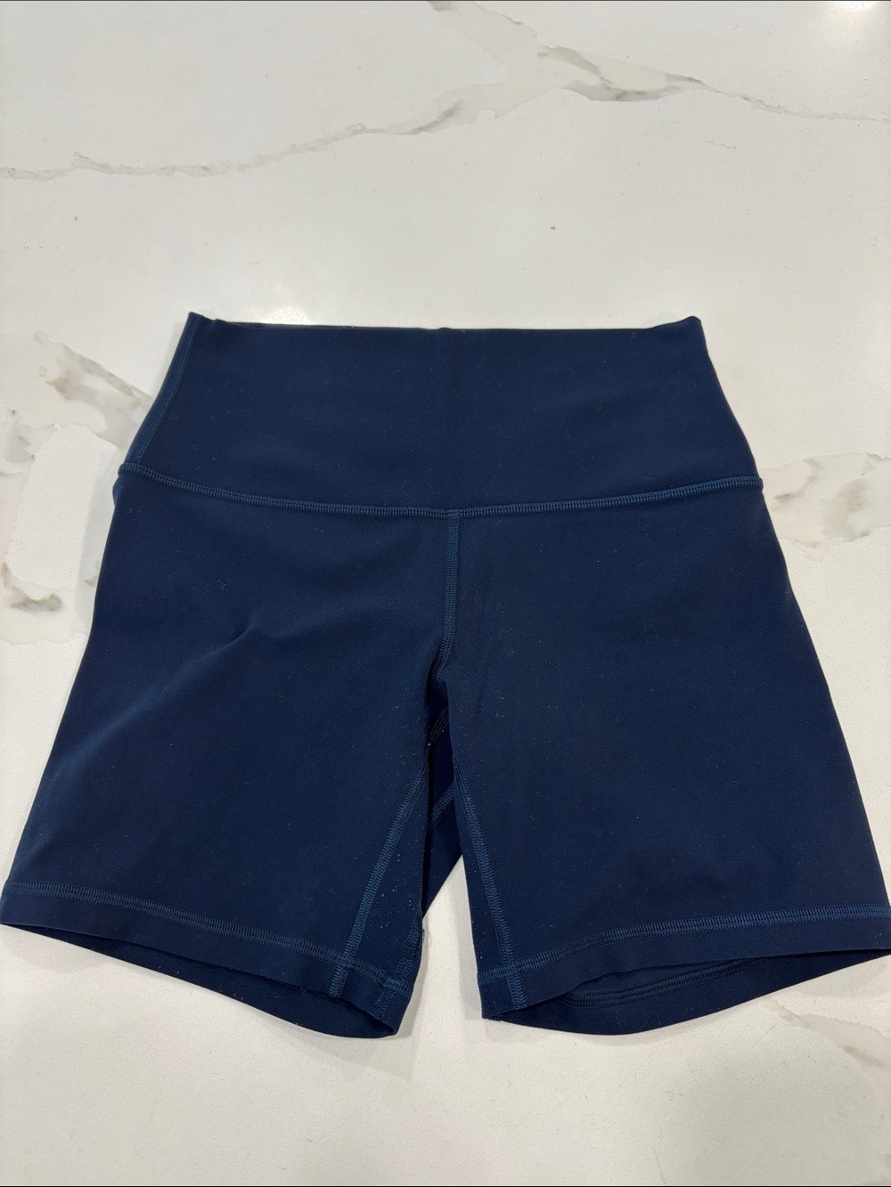 Lululemon Size 6 6 Inch Navy Blue Shorts